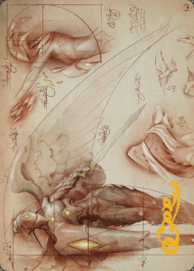 Tarjeta Platinum Angel Art (firma estampada en oro) [Serie The Brothers' War Art] 