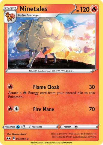 Ninetales (023/202) [Espada y escudo: Conjunto básico] 