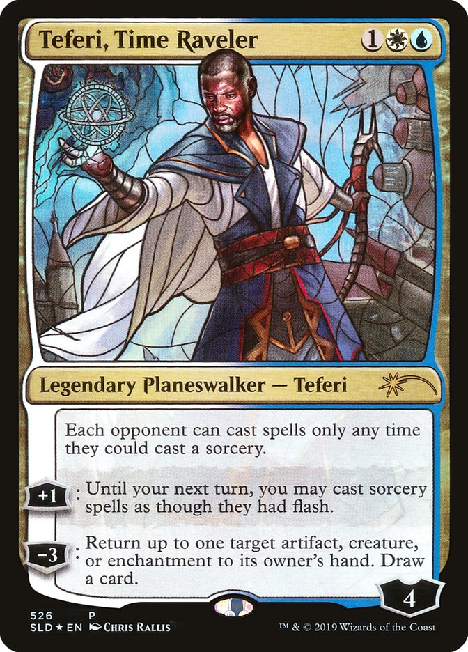 Teferi, Time Raveler (vidrieras) [Promociones de entrega de Secret Lair] 