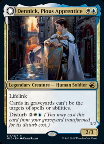 Dennick, piadoso aprendiz // Dennick, piadosa aparición [Innistrad: Midnight Hunt] 