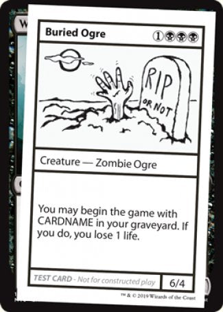 Ogro enterrado (edición 2021) [Tarjetas de prueba de juego Mystery Booster] 