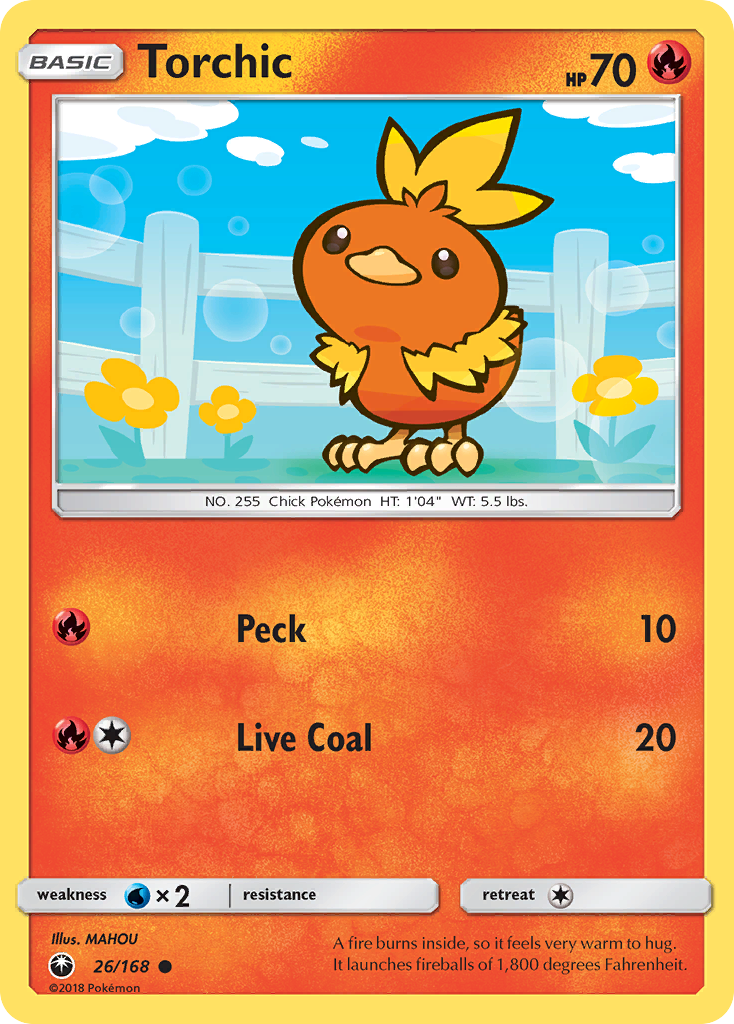 Torchic (26/168) [Sol y Luna: Tormenta Celestial] 