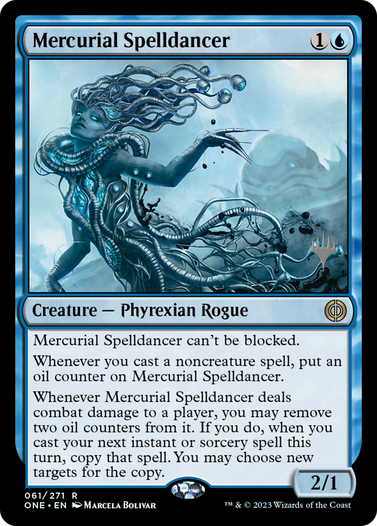 Mercurial Spelldancer (paquete promocional) [Phyrexia: Promociones todos serán uno] 