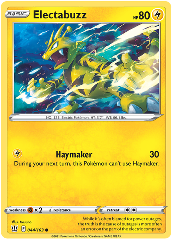 Electabuzz (044/163) [Espada y escudo: estilos de batalla] 