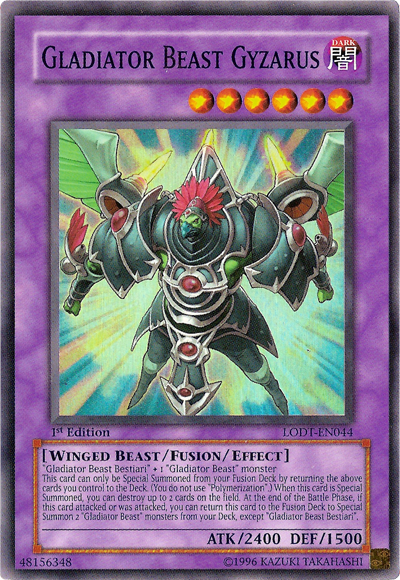 Bestia Gladiador Gyzarus [LODT-EN044] Súper Raro 