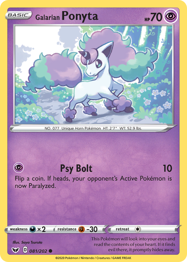 Ponyta de Galar (081/202) [Espada y escudo: conjunto básico] 