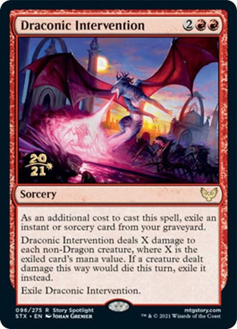 Intervención dracónica [Promociones de presentación de Strixhaven: School of Mages] 