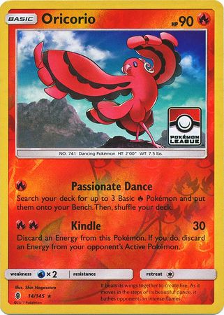 Oricorio (14/145) (Promoción de liga) [Sol y luna: Guardianes nacientes] 