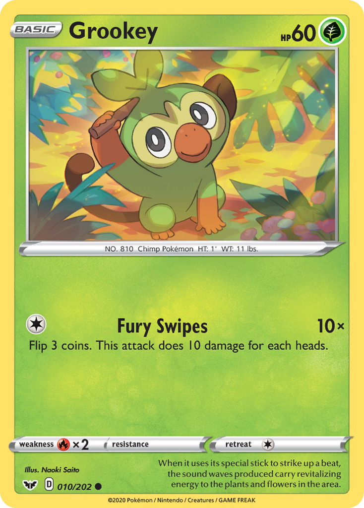 Grookey (010/202) [Espada y escudo: conjunto básico] 