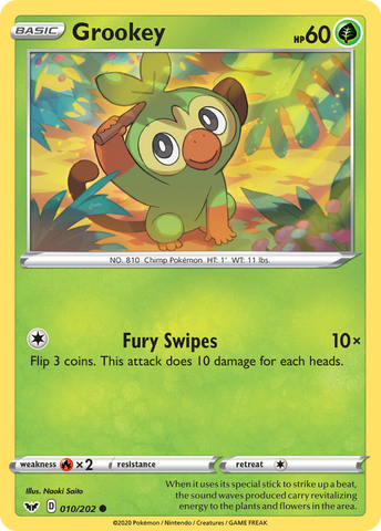Grookey (010/202) [Espada y escudo: conjunto básico] 
