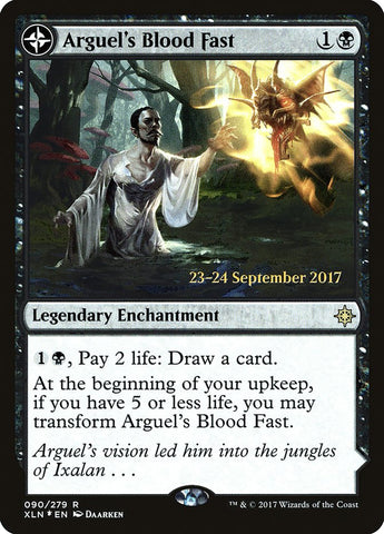 Ayuno de sangre de Arguel // Templo de Aclazotz [Promociones de presentación de Ixalan] 