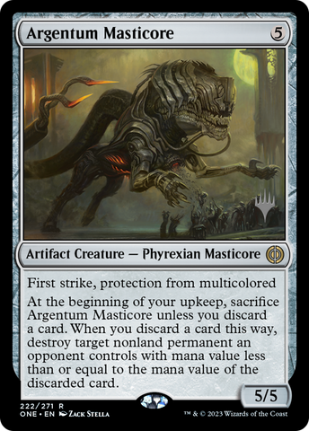 Argentum Masticore (Paquete promocional) [Phyrexia: Promociones todos serán uno] 