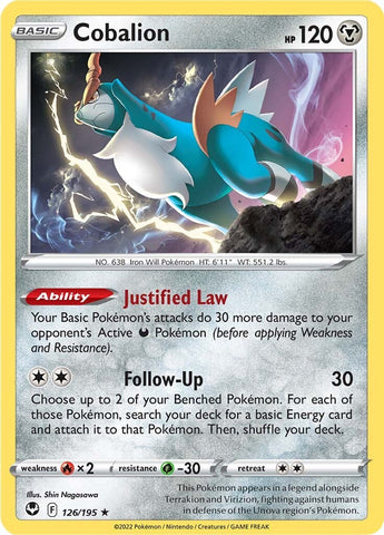 Cobalion (126/195) [Espada y escudo: Tempestad de plata] 
