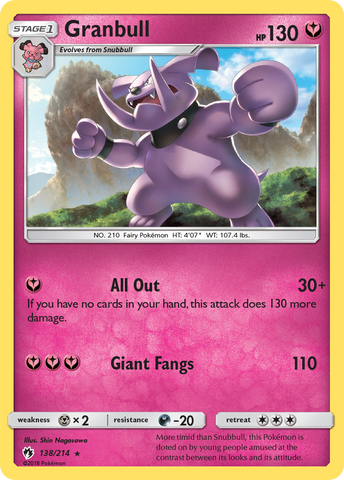 Granbull (138/214) [Sol y Luna: Trueno perdido] 