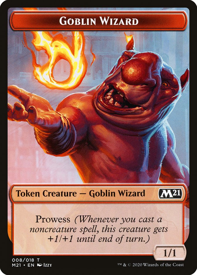 Construir // Ficha de doble cara del Mago Goblin [Fichas del conjunto básico 2021] 