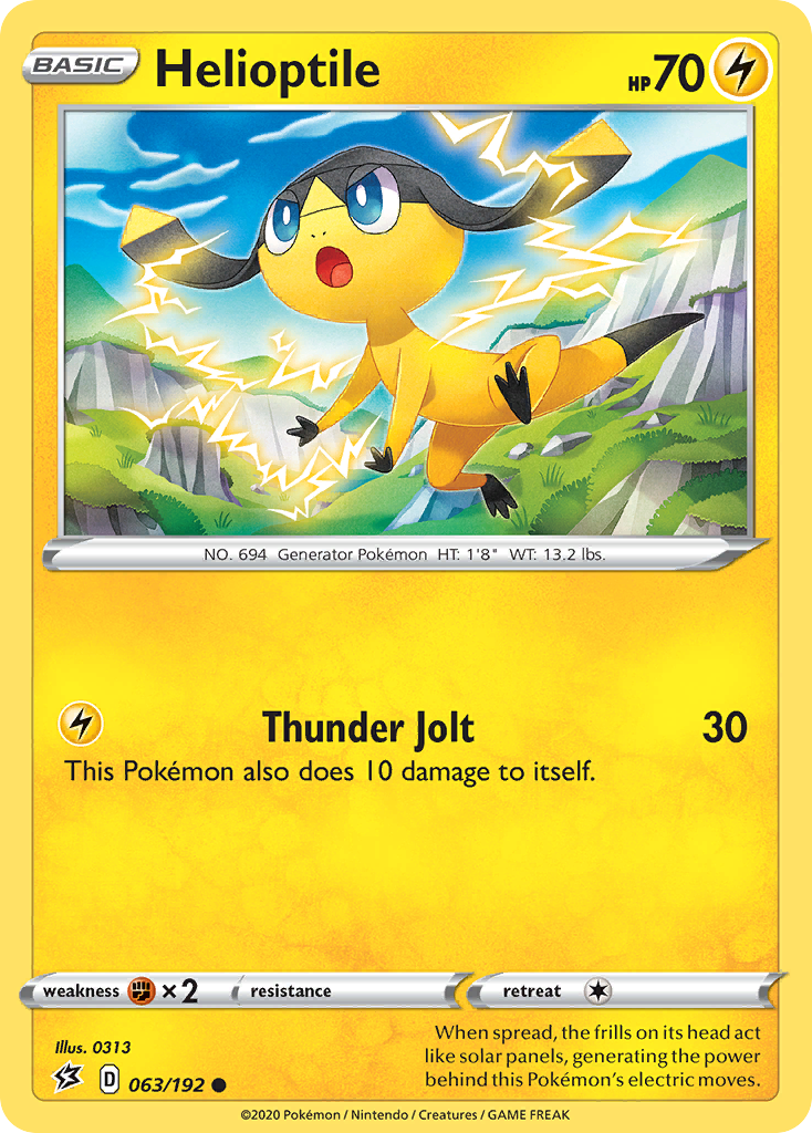 Helioptile (063/192) [Espada y escudo: Choque rebelde] 