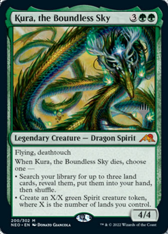 Kura, the Boundless Sky (Paquete promocional) [Kamigawa: Neon Dynasty Promos] 