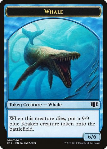 Ballena // Zombi (011/036) Ficha de doble cara [Fichas Commander 2014] 