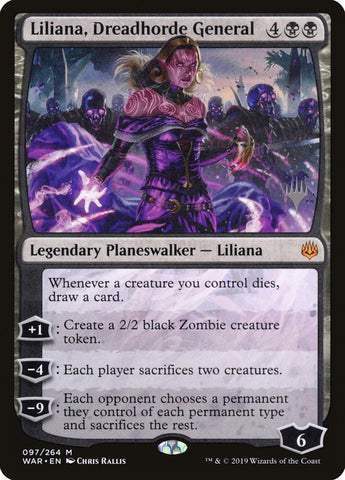 Liliana, General de la Horda del Terror (Paquete promocional) [Promociones de War of the Spark] 