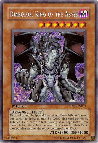 Diabolos, Rey del Abismo [FOTB-EN061] Secreto Raro 