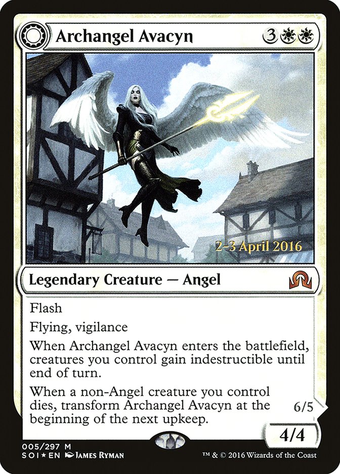 Arcángel Avacyn // Avacyn, el Purificador [Promociones de presentación de Sombras sobre Innistrad] 