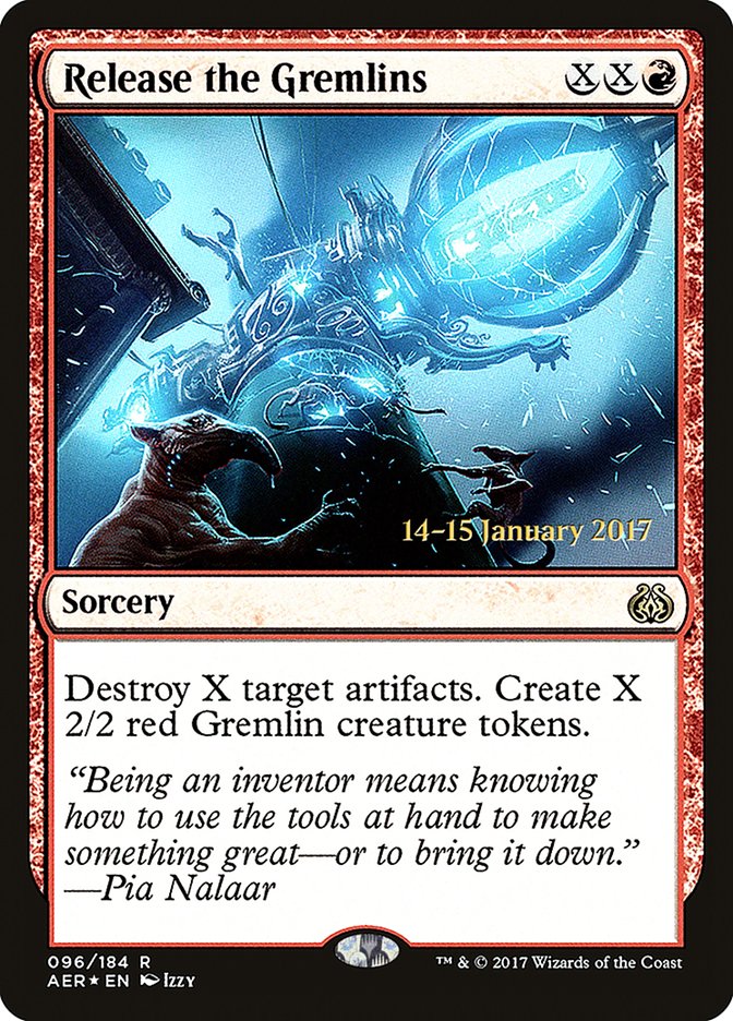 Libera a los Gremlins [Promociones de presentación de Aether Revolt] 