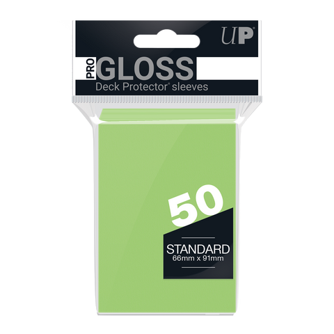 Ultra PRO: Fundas estándar de 50 ct - PRO-Gloss (verde lima) 
