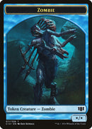 Pez // Zombi (011/036) Ficha de doble cara [Fichas Commander 2014] 