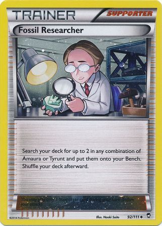 Investigador de fósiles (92/111) (Cosmos Holo) [XY: Puños furiosos] 