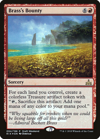 Brass's Bounty (Draft Weekend) [Rivales de Ixalan Promos] 