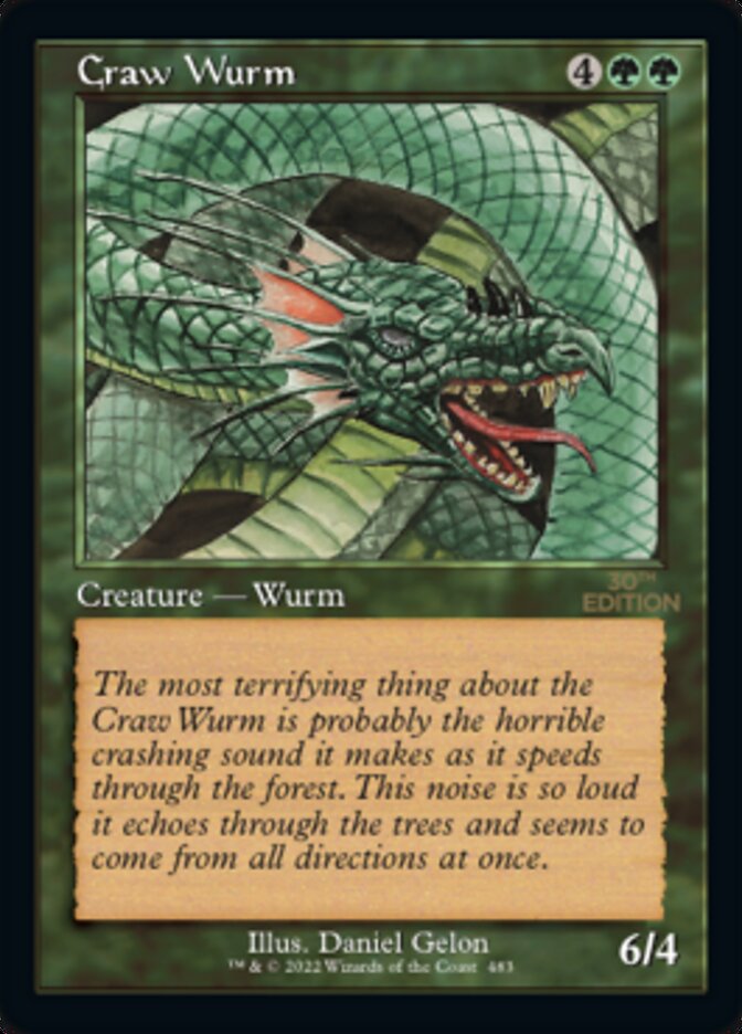 Craw Wurm (Retro) [Edición del 30 aniversario] 