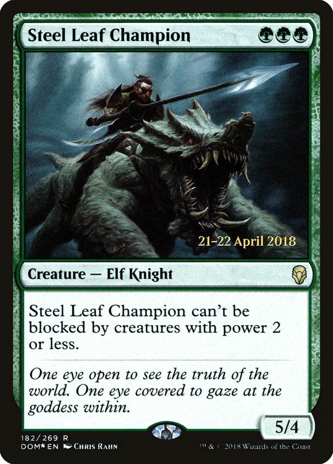 Campeón de Steel Leaf [Promociones de presentación de Dominaria] 