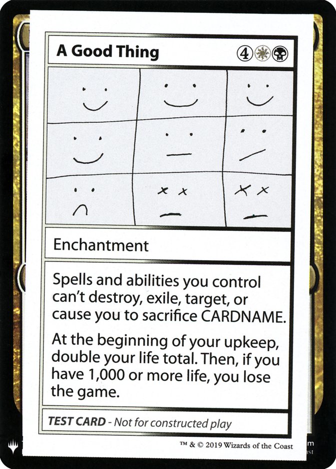 Algo bueno [Tarjetas de prueba de juego Mystery Booster] 