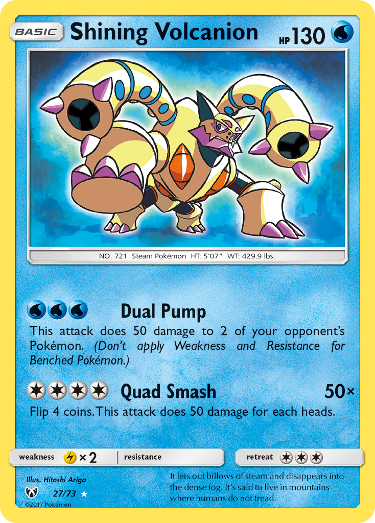 Shining Volcanion (27/73) [Sol y Luna: Leyendas Brillantes] 