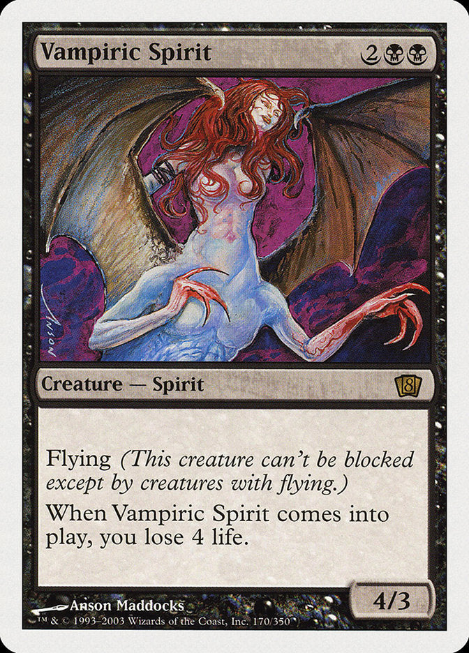 Espíritu vampírico (8.a edición) [Tarjetas de gran tamaño] 
