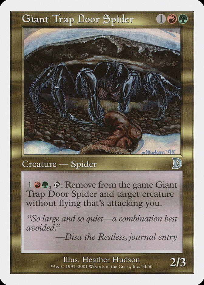Araña trampilla gigante [Deckmasters] 