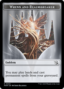 Soldado // Emblema de Wrenn y Realmbreaker Ficha de doble cara [Fichas de la Marcha de la Máquina] 