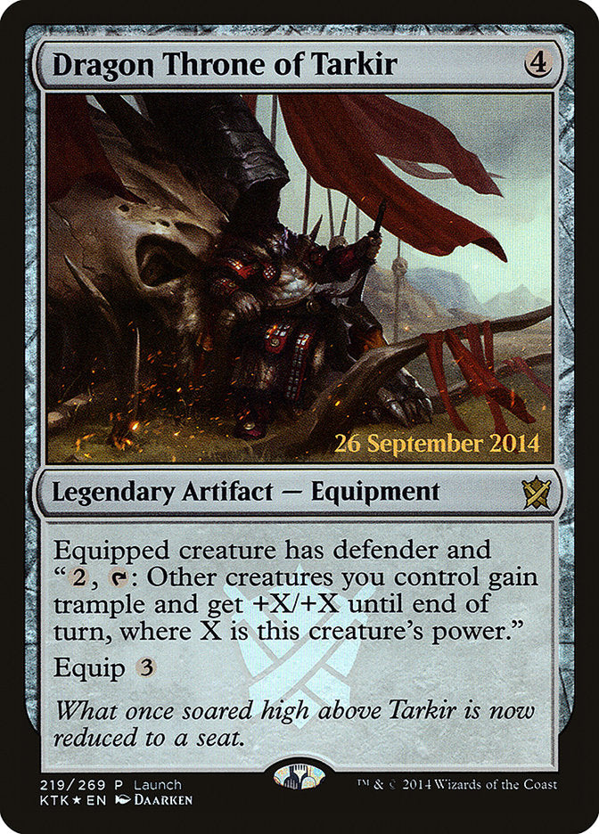 Trono del Dragón de Tarkir (Lanzamiento) [Promociones de presentación de Khans of Tarkir] 
