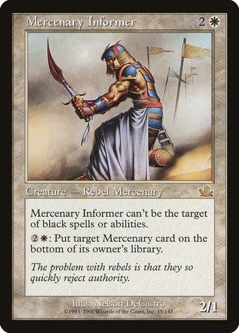 Informador mercenario [Profecía] 