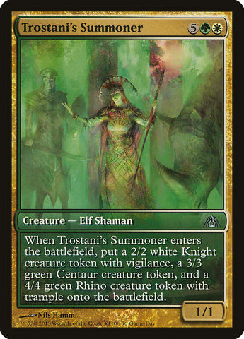 Invocador de Trostani (día del juego) [Promociones de Dragon's Maze] 
