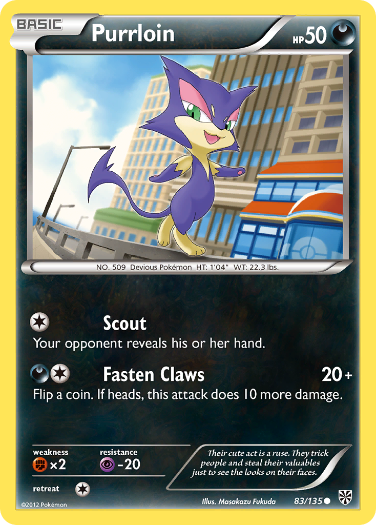 Purrloin (83/135) [Blanco y negro: Tormenta de plasma] 