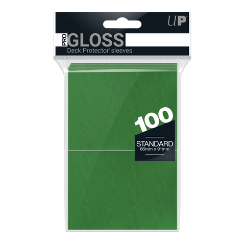 Ultra PRO: Fundas estándar de 100 ct - PRO-Gloss (verde) 