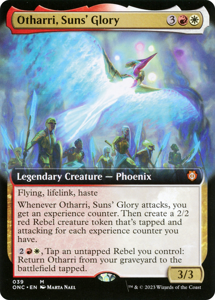 Otharri, la gloria de los soles (arte extendido) [Phyrexia: All Will Be One Commander] 