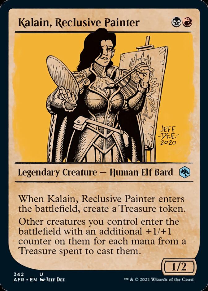 Kalain, pintor solitario (escaparate) [Dragones y Mazmorras: Aventuras en los reinos olvidados] 