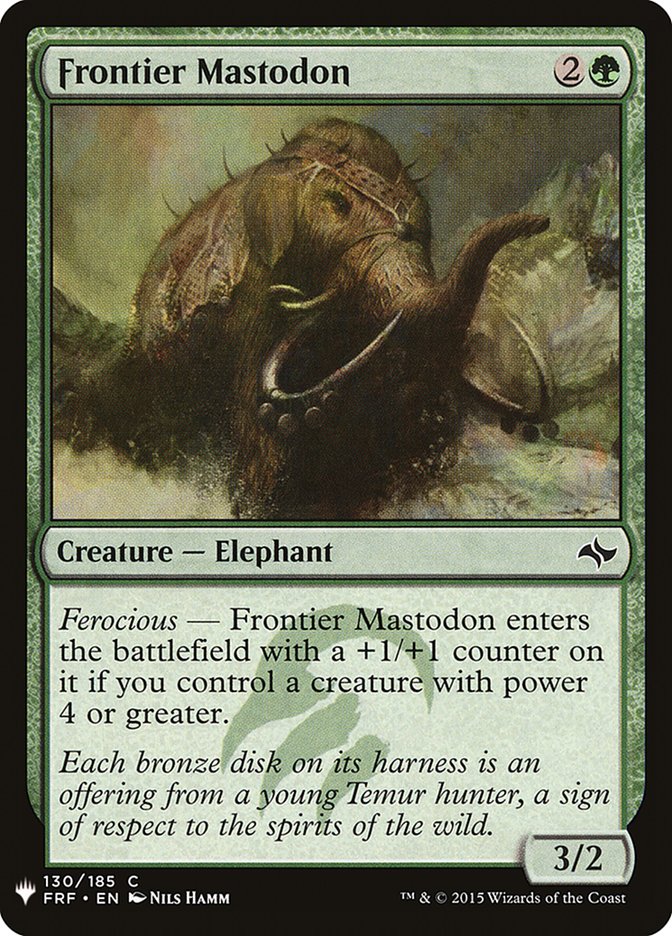 Mastodonte de la frontera [Potenciador misterioso] 