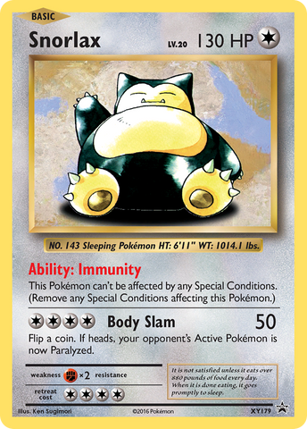 Snorlax (XY179) [XY: Promociones de Black Star] 
