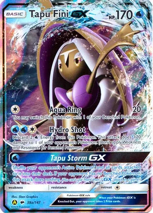 Tapu Fini GX (39a/147) [Promociones de arte alternativas] 