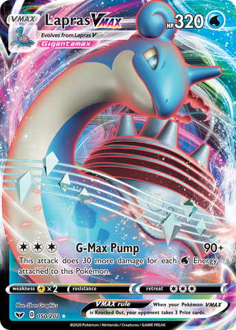 Lapras VMAX (050/202) [Espada y escudo: conjunto básico] 