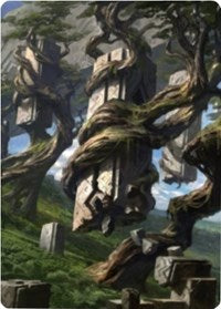 Tarjeta artística Bosque 2 [Serie artística Zendikar Rising] 