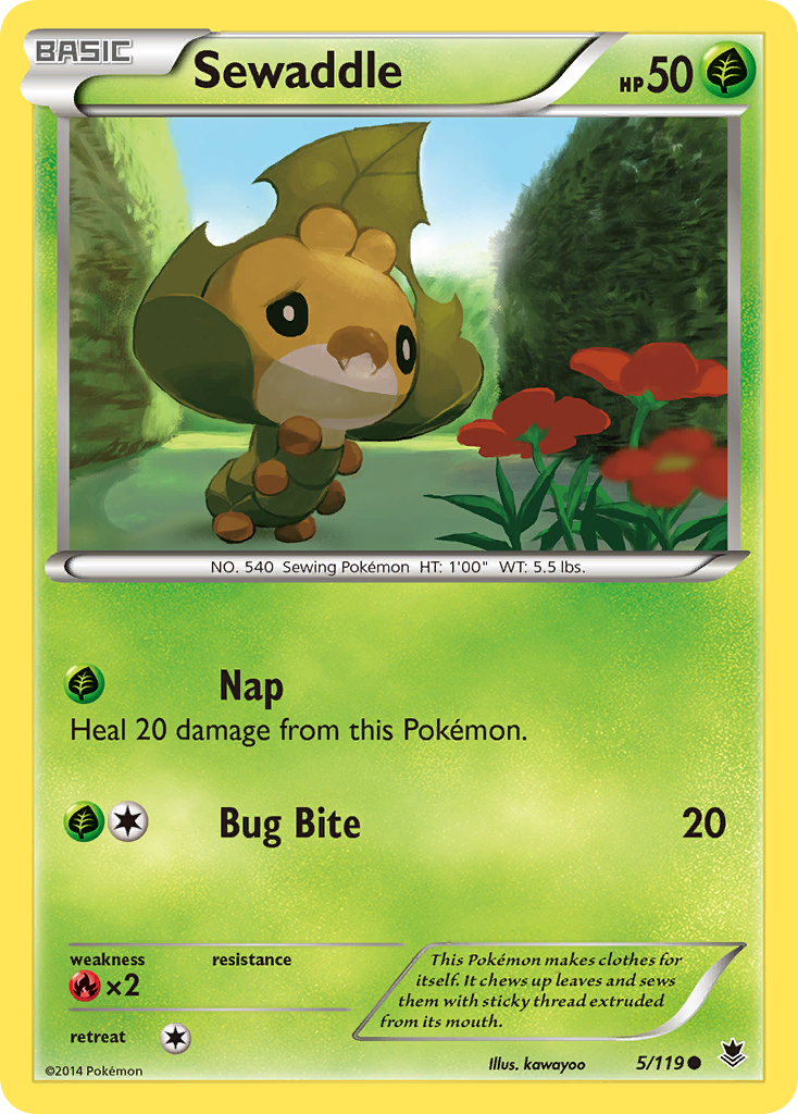 Sewaddle (5/119) [XY: Fuerzas fantasma] 
